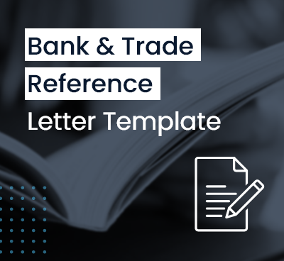 Bank and Trade Reference Letter