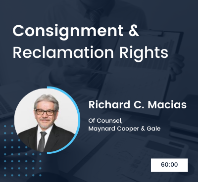 Consignment Documentation and Reclamation in UCC, Bankruptcy Code